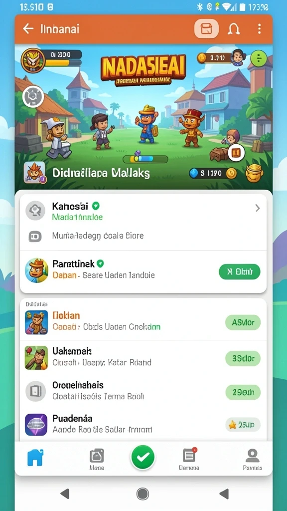 ceria33 - Tampilan menu utama yang intuitif dan menarik.